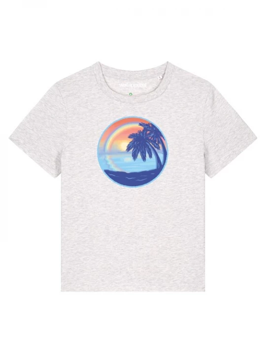 Foto van product Watapparel Shirt ' Sunset Rainbow ' gemengde kleuren / wit gemêleerd