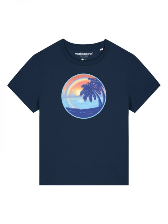 Foto van product Watapparel Shirt ' Sunset Rainbow ' navy
