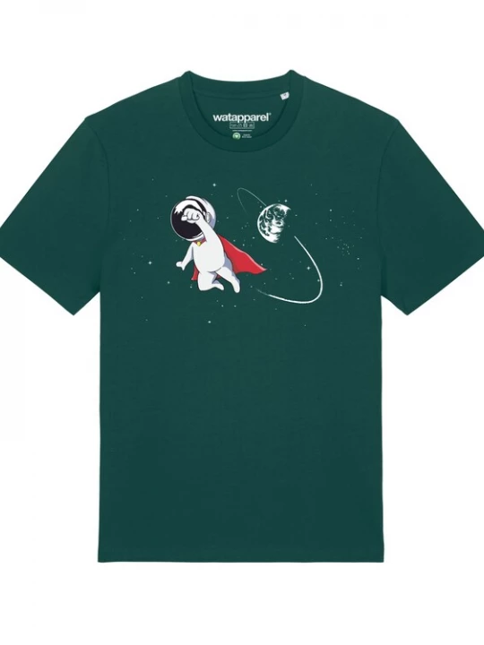Foto van product Watapparel Shirt ' Superastronaut ' donkergroen / gemengde kleuren