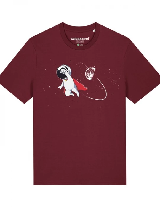 Foto van product Watapparel Shirt ' Superastronaut ' gemengde kleuren / bordeaux