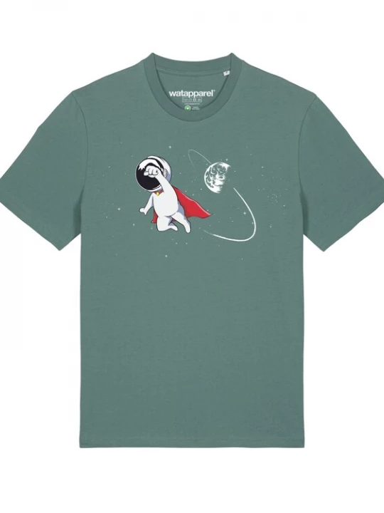 Foto van product Watapparel Shirt 'Superastronaut' groen / rood / zwart / wit