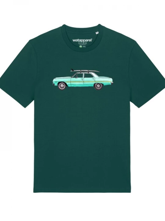 Foto van product Watapparel Shirt 'Surf Car' groen / donkergroen