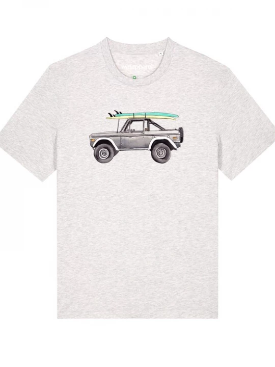 Foto van product Watapparel Shirt 'Surf Pickup' grijs / mintgroen / zwart / wit