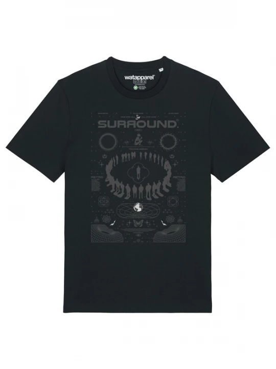 Foto van product Watapparel Shirt 'Surround' grijs / zwart