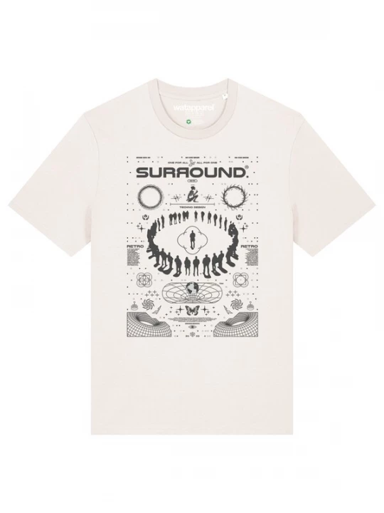 Foto van product Watapparel Shirt 'Surround' zwart / wit