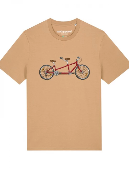 Foto van product Watapparel Shirt ' Tandem ' beige / gemengde kleuren