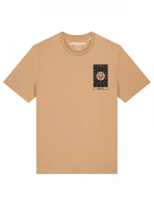 Foto van product Watapparel Shirt 'Tarot Death' beige / zwart