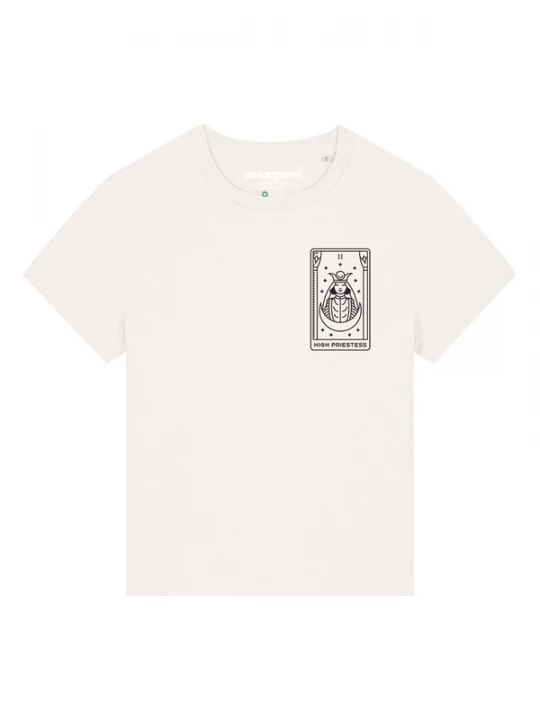 Foto van product Watapparel Shirt 'Tarot High Priestess' zwart / wit