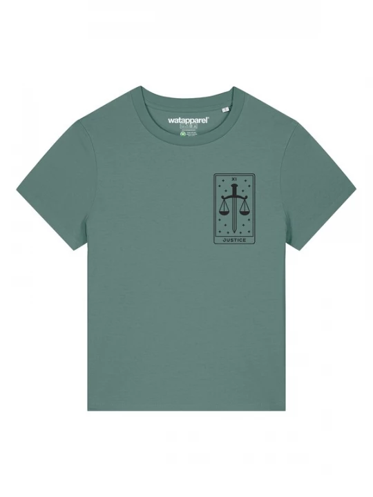 Foto van product Watapparel Shirt 'Tarot Justice' spar / zwart