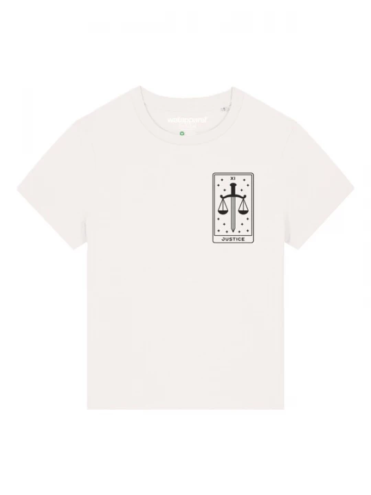 Foto van product Watapparel Shirt 'Tarot Justice' zwart / offwhite