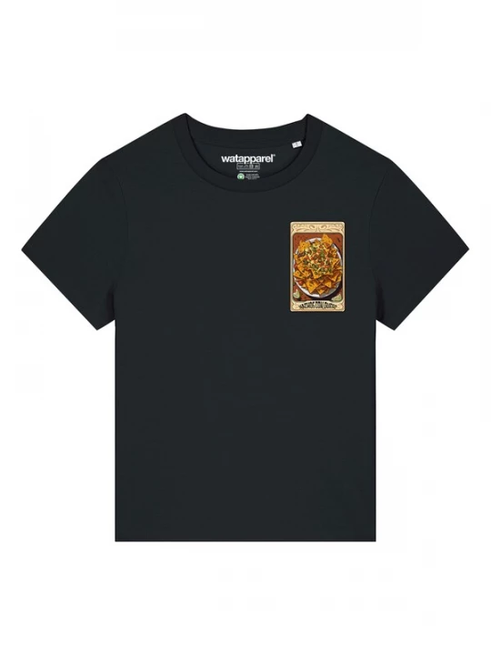 Foto van product Watapparel Shirt 'Tarot Nachos' beige / roestbruin / zwart