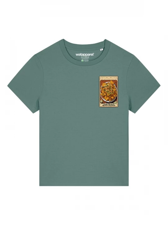 Foto van product Watapparel Shirt 'Tarot Nachos' lichtbeige / roestbruin / riet / oranje