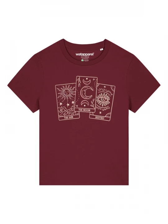 Foto van product Watapparel Shirt 'Tarot Set' beige / bordeaux