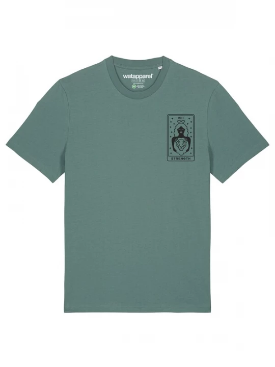 Foto van product Watapparel Shirt 'Tarot Strength' groen / zwart