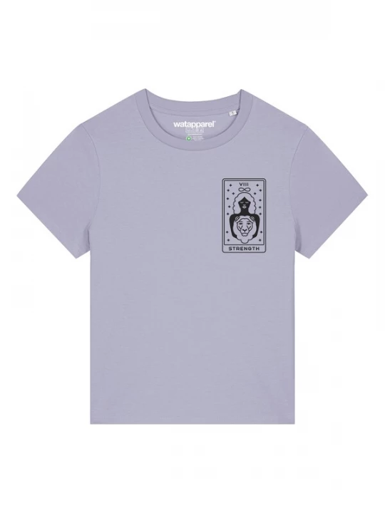 Foto van product Watapparel Shirt 'Tarot Strength' sering / zwart