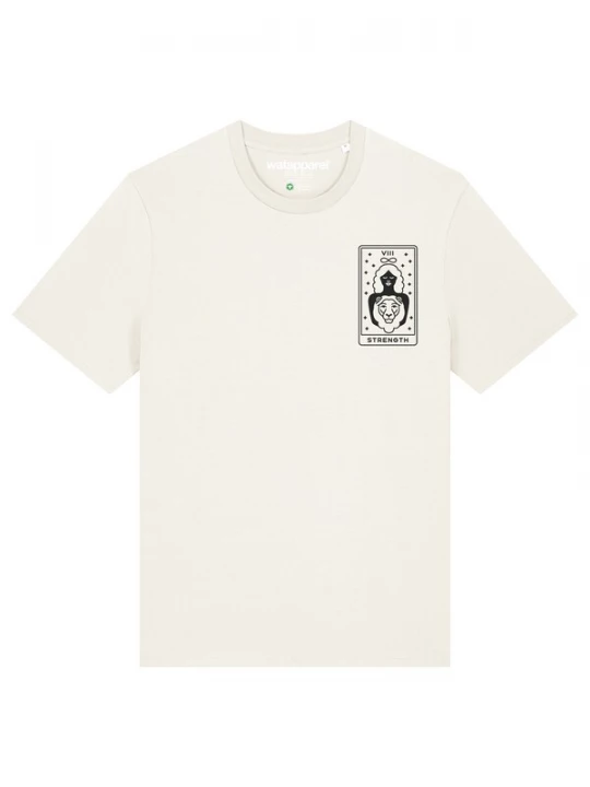 Foto van product Watapparel Shirt 'Tarot Strength' wolwit