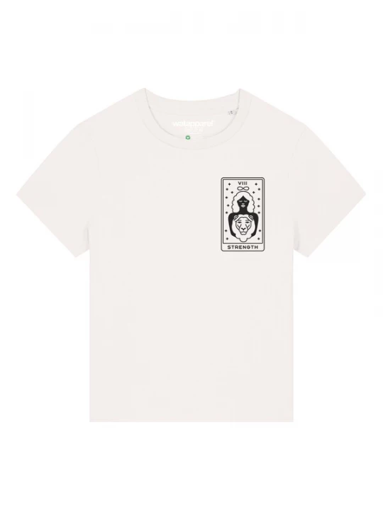 Foto van product Watapparel Shirt 'Tarot Strength' zwart / wit