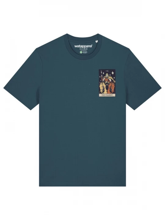 Foto van product Watapparel Shirt 'Tarot - The Chariot' petrol
