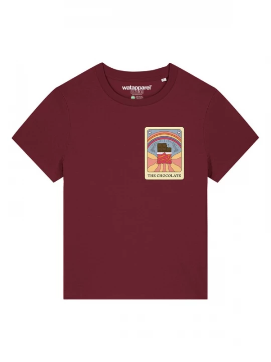 Foto van product Watapparel Shirt 'Tarot The Chocolate' geel / oranje / bordeaux