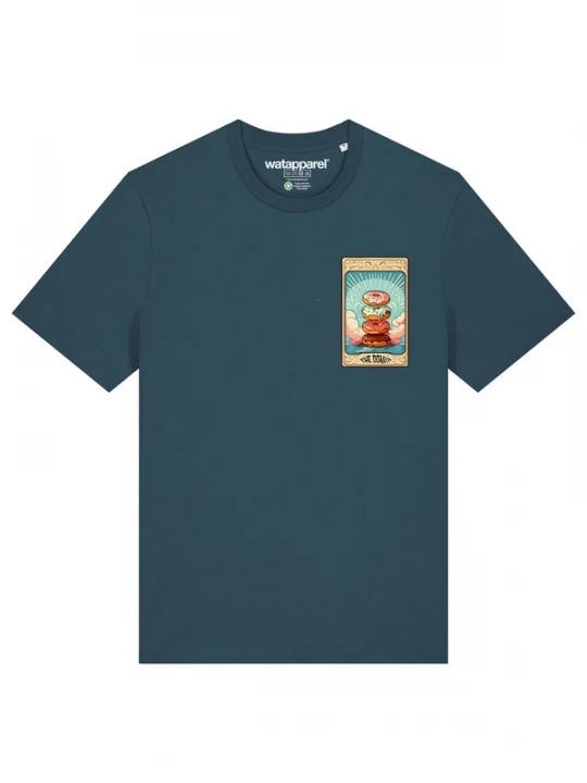 Foto van product Watapparel Shirt 'Tarot The Donut' ecru / karamel / petrol / rosa