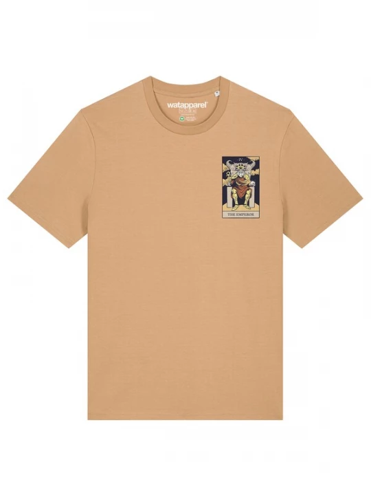 Foto van product Watapparel Shirt 'Tarot The Emperor' beige / zwart
