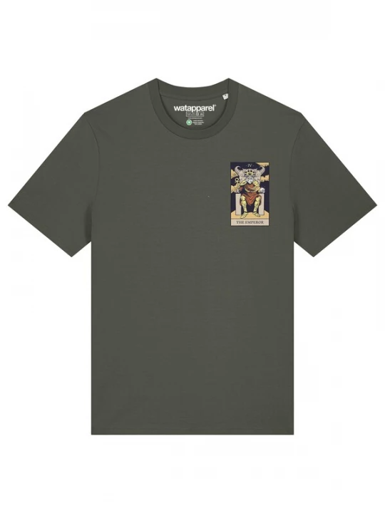 Foto van product Watapparel Shirt 'Tarot The Emperor' kaki / gemengde kleuren