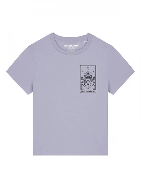 Foto van product Watapparel Shirt 'Tarot The Empress' pastellila / zwart