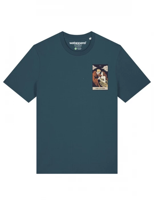 Foto van product Watapparel Shirt 'Tarot The Lovers' beige / bruin / petrol