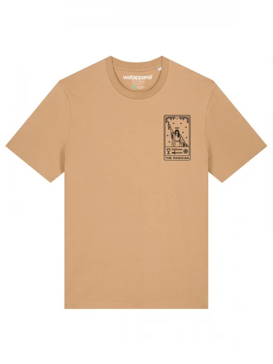 Foto van product Watapparel Shirt 'Tarot The Magician' beige / zwart
