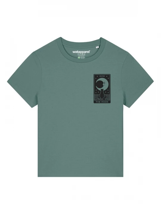 Foto van product Watapparel Shirt 'Tarot The Moon' riet / zwart