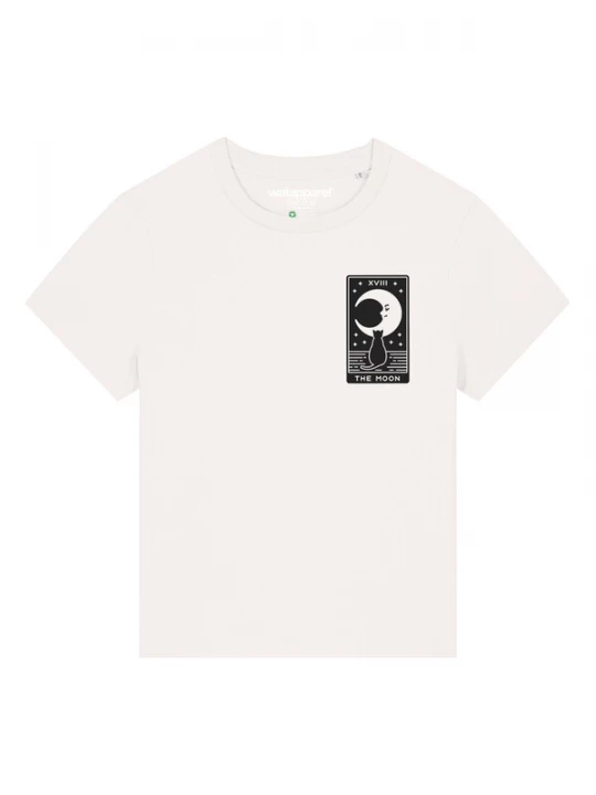 Foto van product Watapparel Shirt 'Tarot The Moon' zwart / offwhite