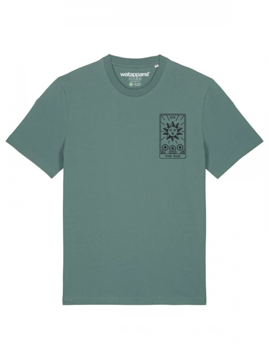 Foto van product Watapparel Shirt 'Tarot The Sun' groen / zwart