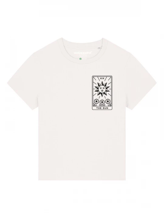 Foto van product Watapparel Shirt 'Tarot The Sun' zwart / wit