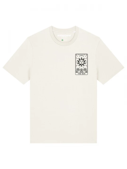 Foto van product Watapparel Shirt 'Tarot The Sun' zwart / wit