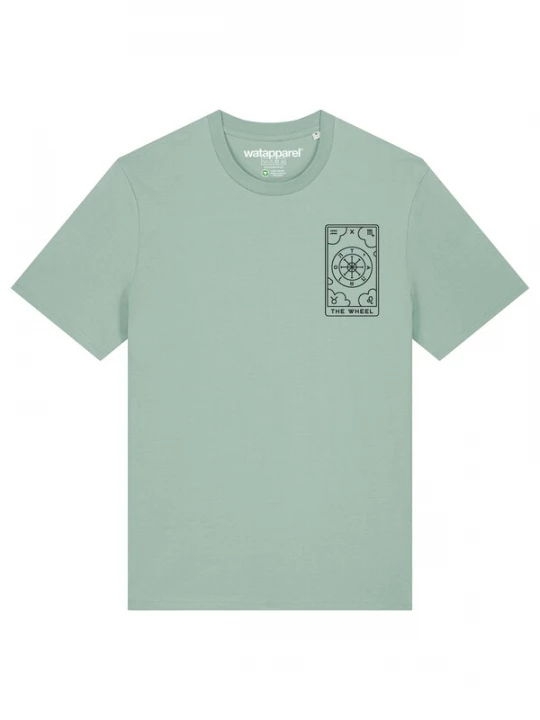 Foto van product Watapparel Shirt 'Tarot The Wheel' groen / zwart