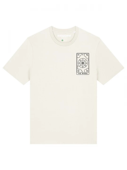 Foto van product Watapparel Shirt 'Tarot The Wheel' zwart / wit