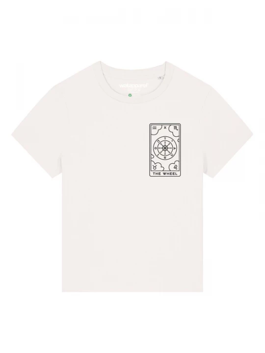 Foto van product Watapparel Shirt 'Tarot The Wheel' zwart / wit