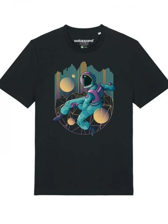 Foto van product Watapparel Shirt 'Techno Astronaut' gemengde kleuren / zwart