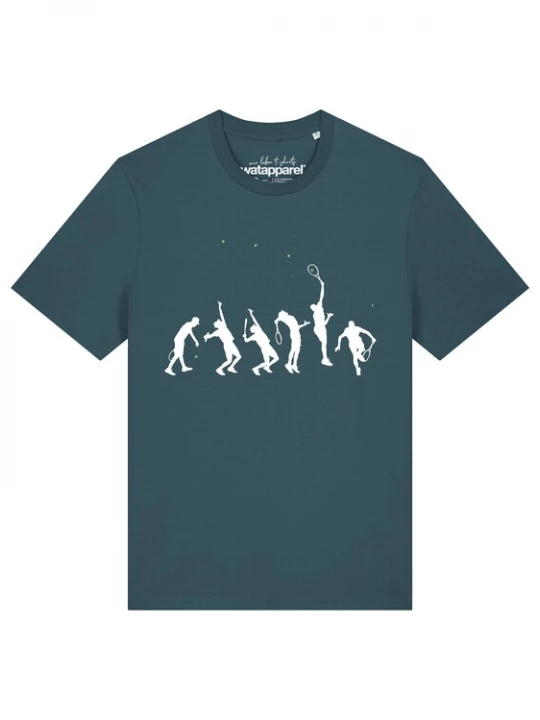 Foto van product Watapparel Shirt 'Tennis Evolution' petrol