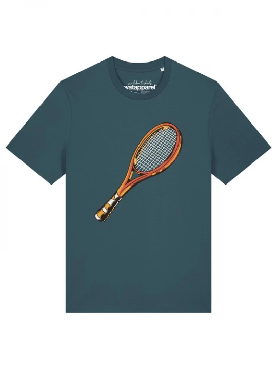 Foto van product Watapparel Shirt 'Tennisschläger' petrol