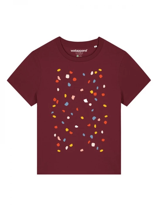 Foto van product Watapparel Shirt ' This is Art ' gemengde kleuren / bordeaux