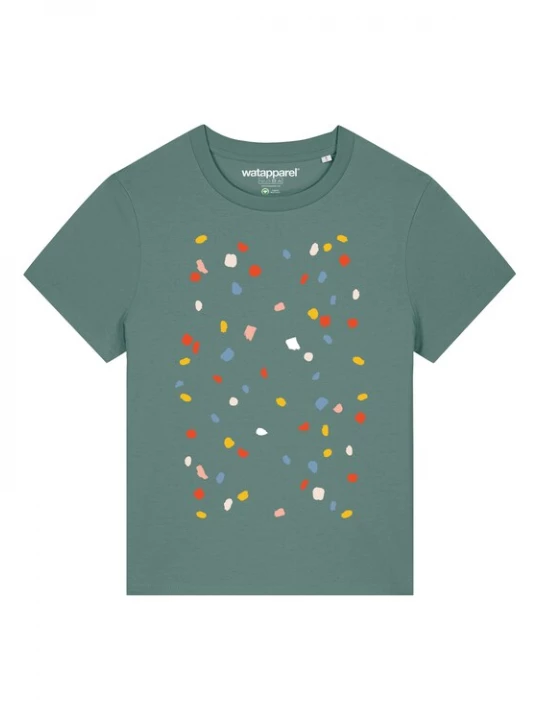 Foto van product Watapparel Shirt ' This is Art ' groen / gemengde kleuren