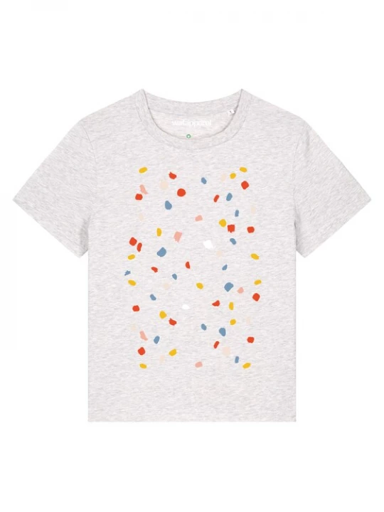 Foto van product Watapparel Shirt 'This is Art' wit / wit gemêleerd