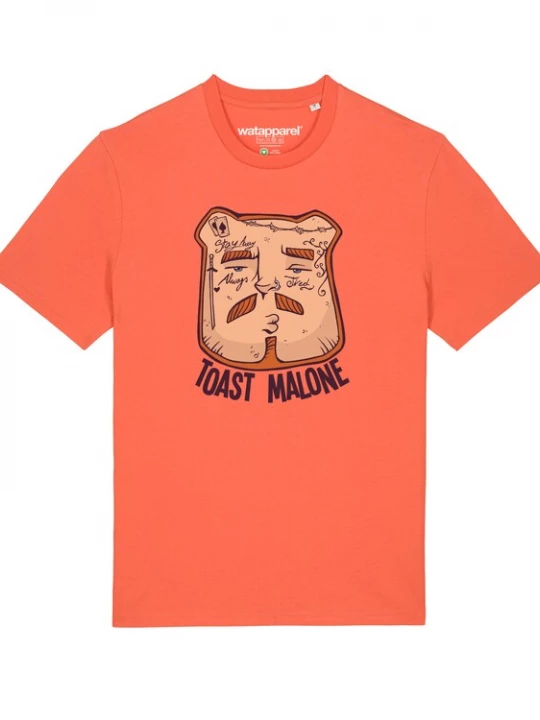 Foto van product Watapparel Shirt ' Toast Malone ' gemengde kleuren / oranje