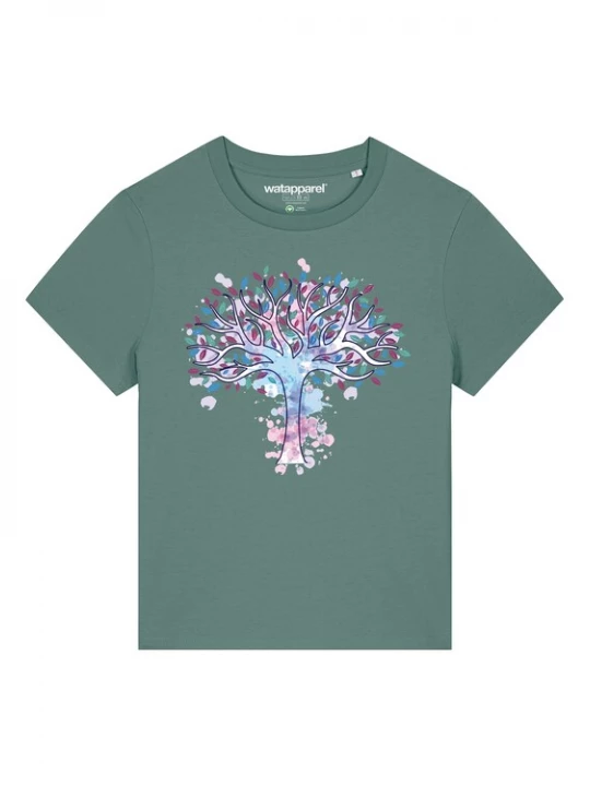 Foto van product Watapparel Shirt 'Tree of life' groen