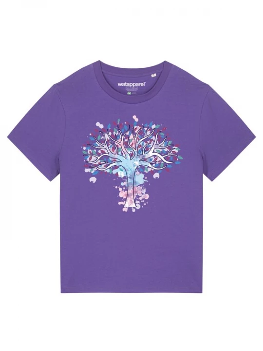 Foto van product Watapparel Shirt ' Tree of life ' lila / gemengde kleuren