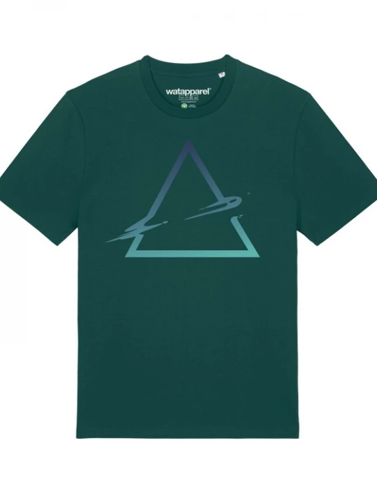 Foto van product Watapparel Shirt 'Triangle' marine / turquoise / donkergroen