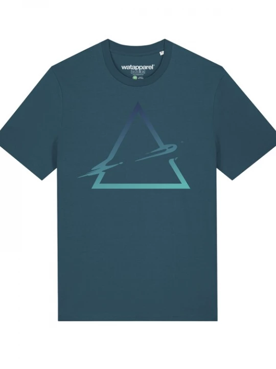 Foto van product Watapparel Shirt ' Triangle ' petrol / gemengde kleuren