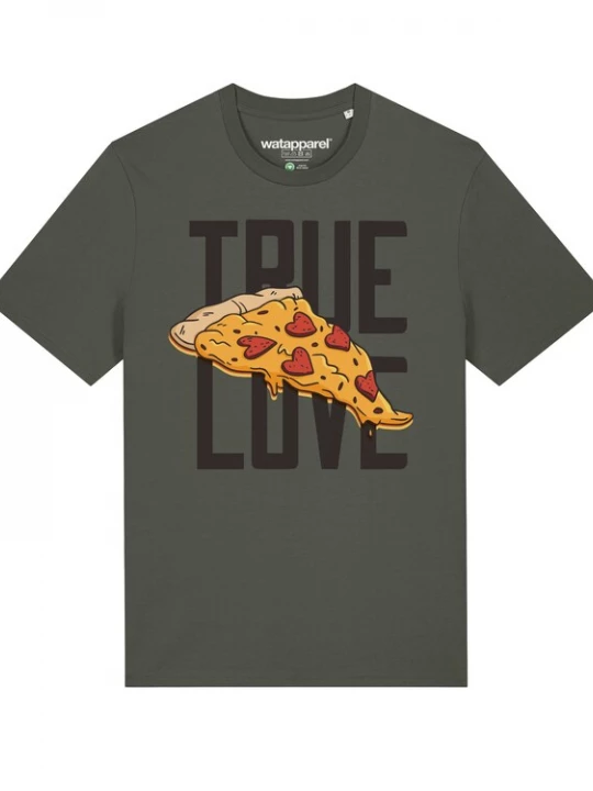 Foto van product Watapparel Shirt ' True Love ' kaki / gemengde kleuren