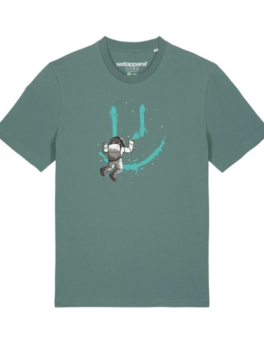 Foto van product Watapparel Shirt turquoise / grijs / groen / wit